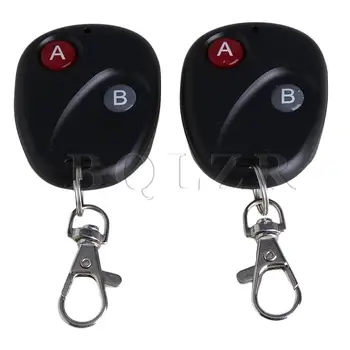 

BQLZR 2PCS 2260 Chip 433MHz AB Key Transmitter 12V Learning Code Remote Control