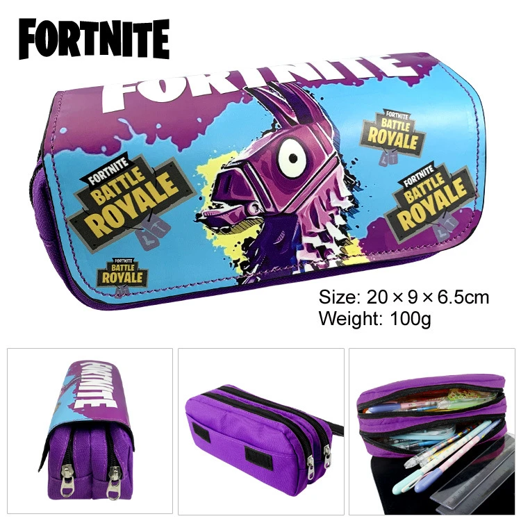 de lápices de Fortnite para estudiantes, bolsa de lápices impermeable de gran capacidad, fortaleza nocturna, suministros escolares, Juguetes|Camisetas| -