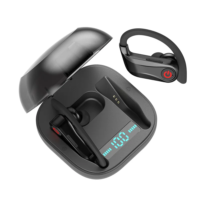 Popular Q62 Bluetooth headset 5.0 with digital display mobile wireless Bluetooth headset Mini Bluetooth headset