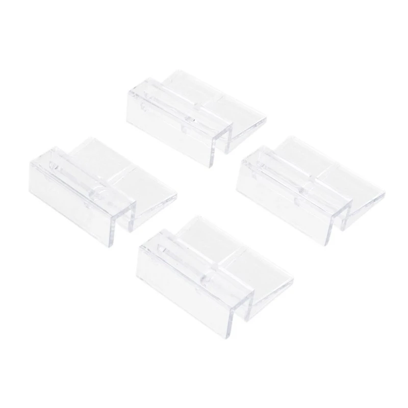 Горячая XD 4pcs акриловый зажим держатель стеклянная крышка Держатель для