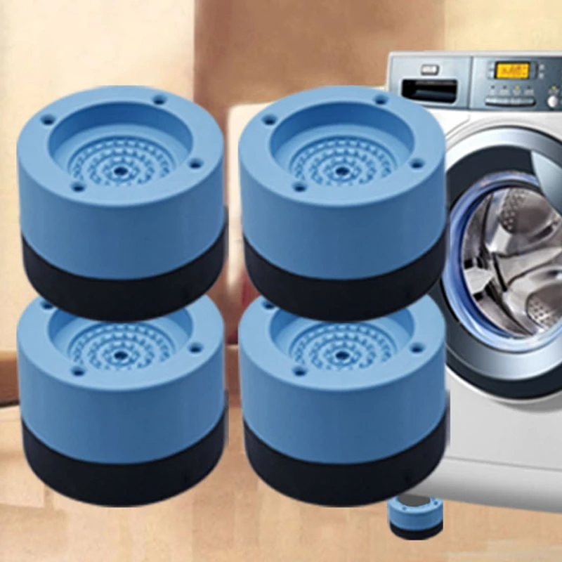 

4 Pcs/Set Anti-Vibration Pads Rubber Noise Reduction Vibration Anti-Walk Foot Mount for Washer and Dryer Adjustable Height Washi