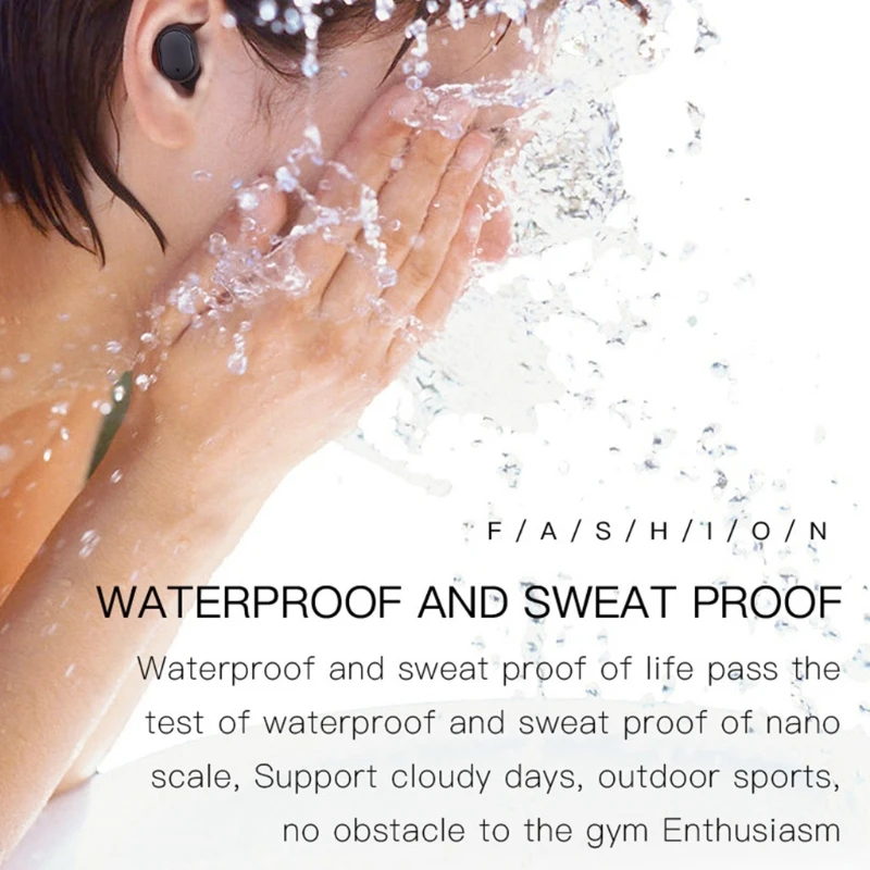 H6 Wireless Bluetooth 5 0 TWS Mini Earbuds Digital Display Handsfree Headset with Charging Case Driving Stereo Earphone