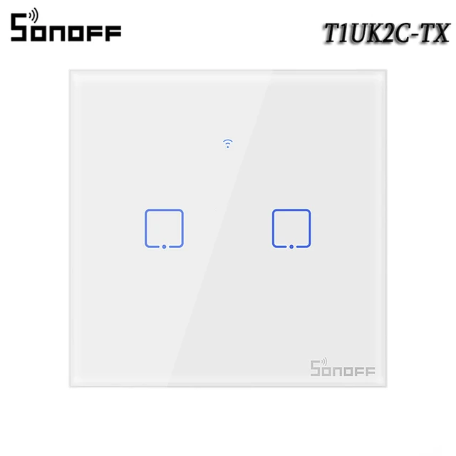 Sonoff T0 T1 T2 T3 For Alexa Google Home Smart Home WiFi RF 433Mhz Remote Control Wall Touch Panel Light Switch Panel Hot 