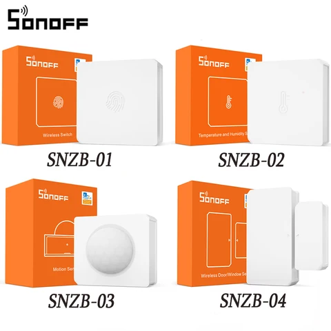 Zigbee Bridge Pro/Wireless Switch/T&H Sensor/Motion Sensor/Door Sensor/ZBMINI/ZBMINI-L, Support Ewelink Alexa Google Home