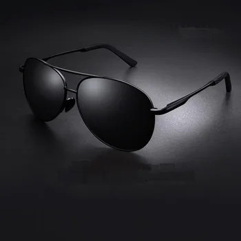 Солнцезащитные очки Мужские поляризационные, авиаторы в металлической оправе, меняющие цвет, для вождения в дневное и ночное время