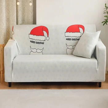 

Christmas Sofa Cover Elastic Slipcover All-inclusive Anti-slip Sofa Covers Towel 1/2/3/4 Seaters Choice for Living Room