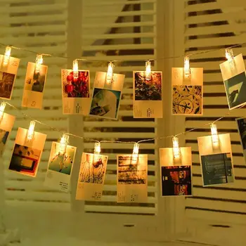

Fairy String Fairy String Light Fairy Light Super Bright Durable Romantic 10LED Photo Peg Clip USB Landscape Lamp Outdoor