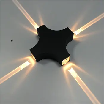 

Creative Star wall light 85V-265V 4W IP65 water proof class Size 160X40MM wall mount