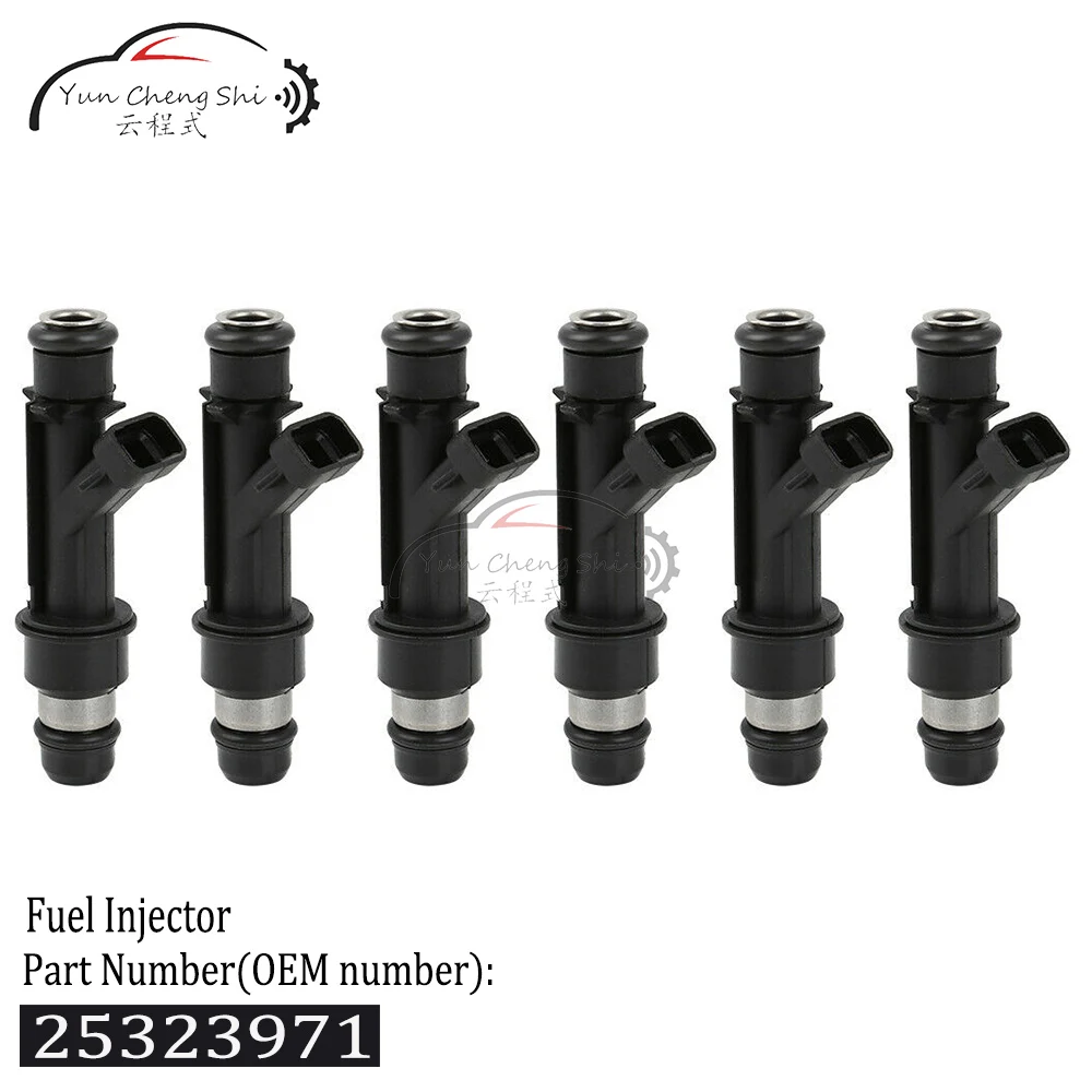 

6 Pcs Fuel Injectors 25323971 25323972 12586551 12586554 25322180 17123966 For Chevy Pontiac Buick 3.1 3.4 V6