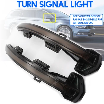 

For Volkswagen VW Passat B8 2015-2020 For Arteon 2016-2017 Dynamic Turn Signal Blinker Sequential Side Mirror Indicator Light