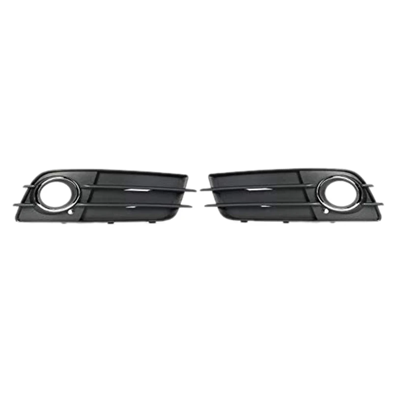 for Audi A4 B8.5 2013-16, Gloss Black for Audi A4 A5 Front Honeycomb Hex Mesh Foglight Open Vent Grill Intake Cover