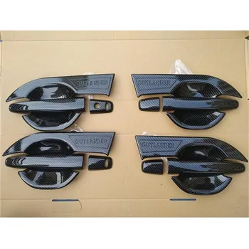 

ABS Charcoal Door handle Protective covering Cover Trim for 2013-2018 Mitsubishi Outlander Car styling