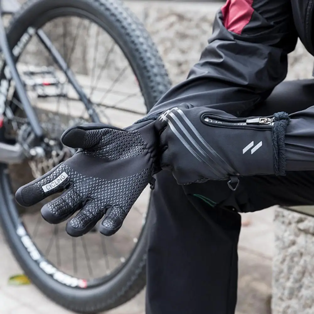 Waterproof Windproof Thermal Gloves Winter Touch Screen Warm Gloves For Cycling Riding Running Outdoor Sports