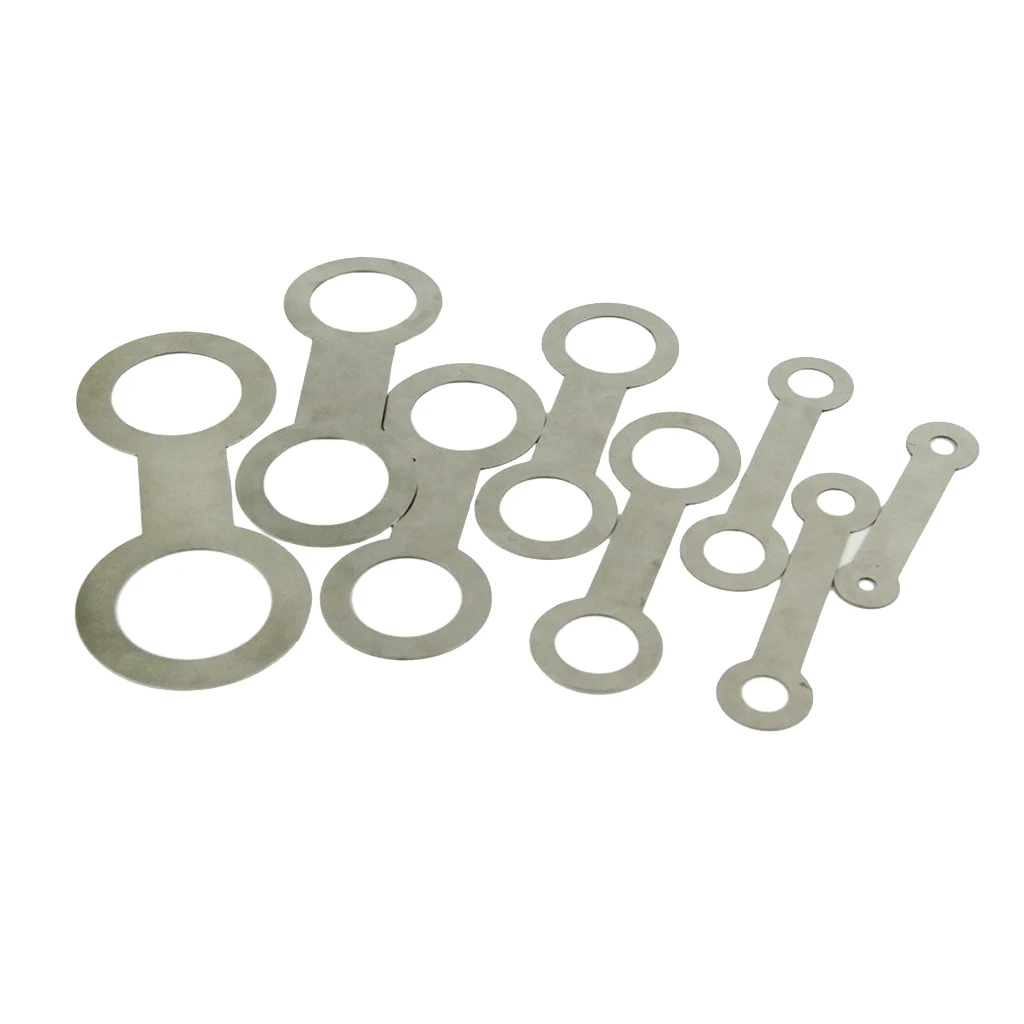 8Pcs Stainless Steel Saxophone Leveling Rings Pad Woodwind Instrument Pads