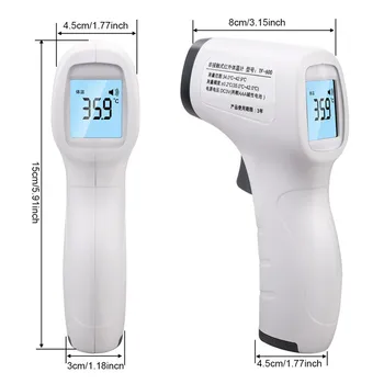 

Non Contact Digital IR Infrared Forehead Thermometer Gun Adult Body Temperature Contactless Thermometer Forehead Gun Hot Sale