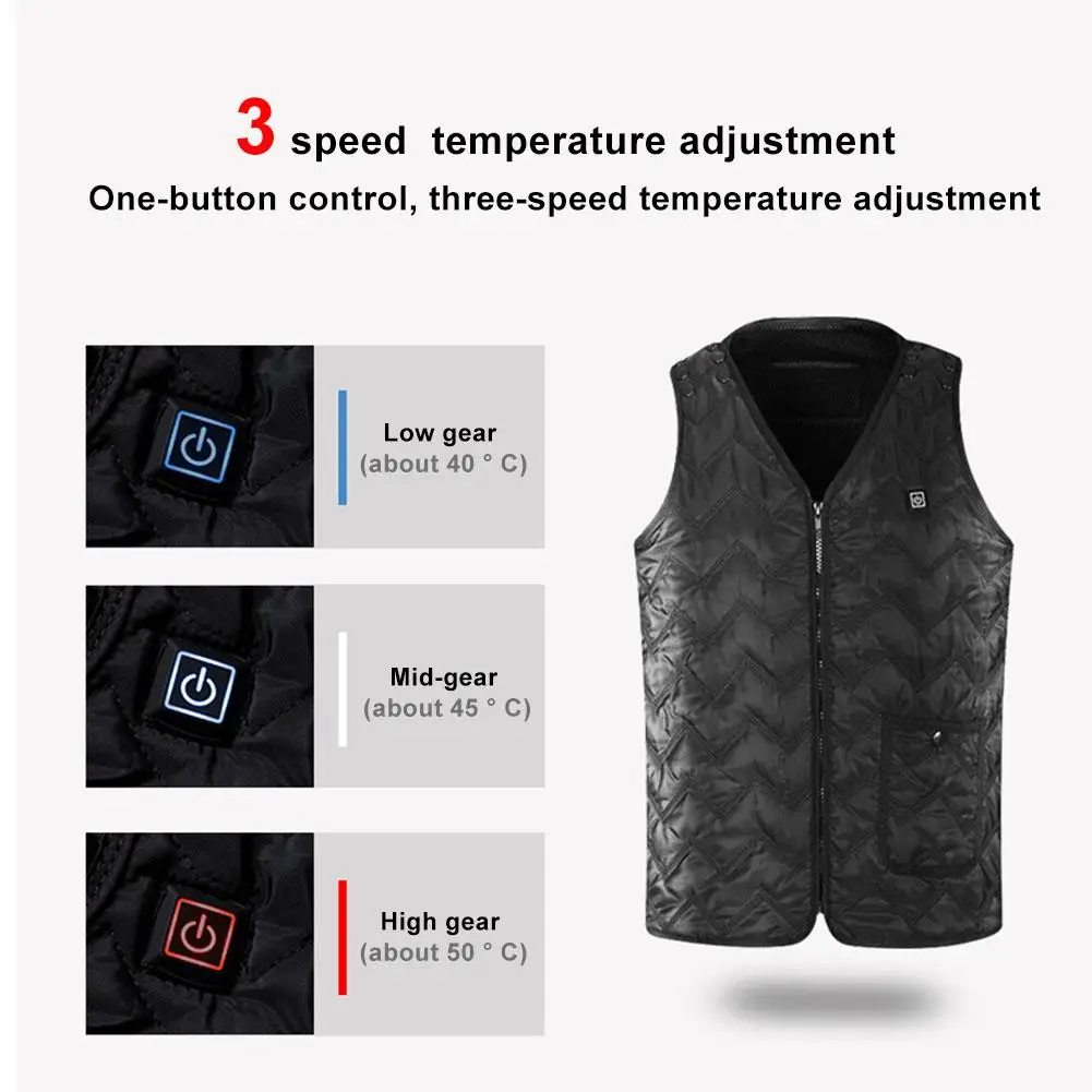 Мужская и женская уличная USB Инфракрасная нагревательная жилетка зимняя гибкая