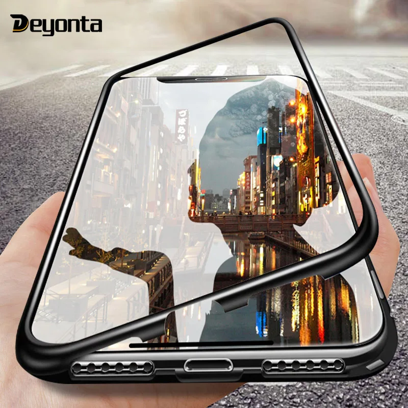 

Luxury Magnetic 360 Full Protection Phone Case For Redmi K20 Pro Hard Clear Tempered Glass Back Cover For Xiaomi mi9T Mi 9T Pro