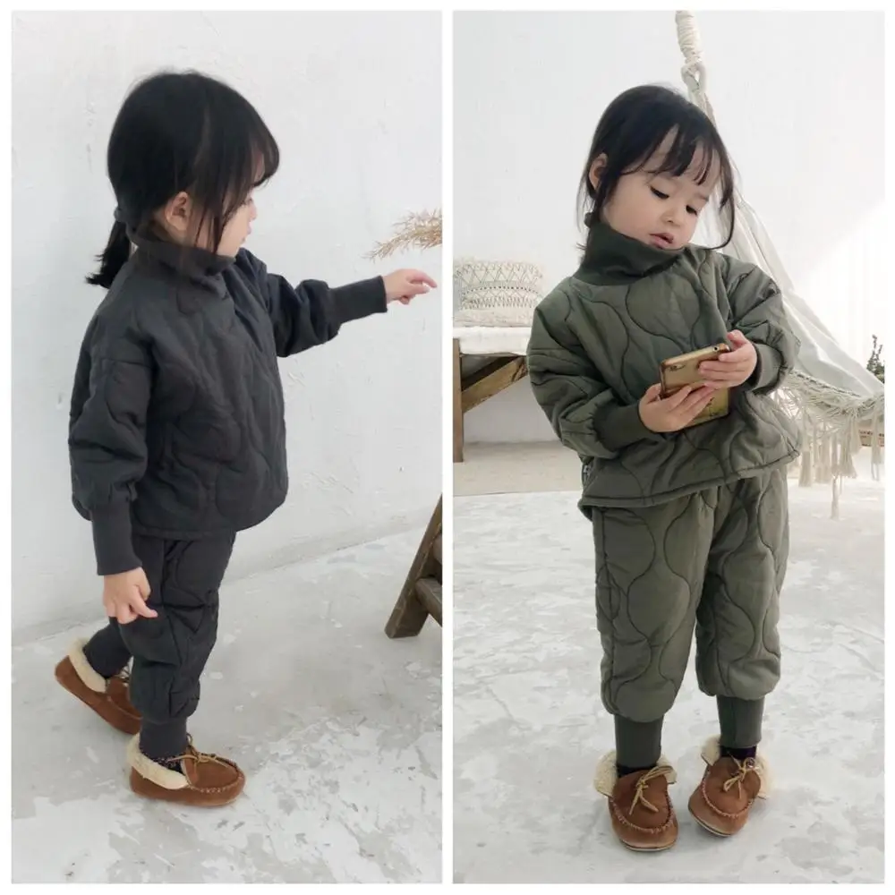 

baby Girls Sports Suit 2019 autumn winter Children Suit for Girls Clothing Sets Hoodie+pants 2Pcs Girls Clothes set warm