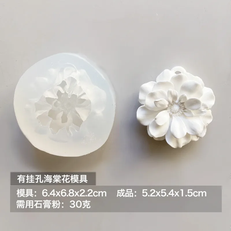 Silicone Soap Molds 3D Begonia Flower Soap Molds Rhododendron Flower DIY scented plaster Moulds handmade pendant listing silicone mold
