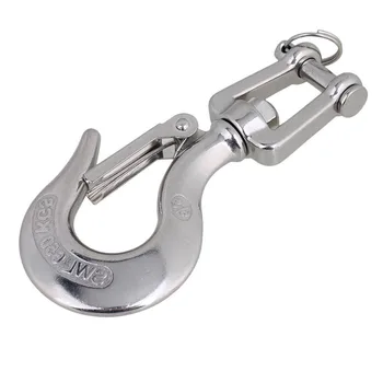

Silver 304 Stainless Steel 87mm Corrosion Resistance and Durability American Type Swivel-Eye Snap Tone Hook