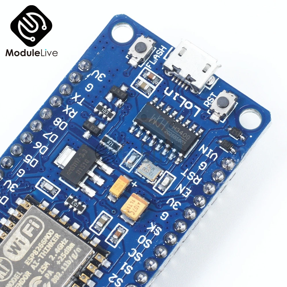 CH340G NodeMcu ESP8266 ESP-12F 4,5-9 в беспроводной модуль сетевой макетная плата USB IO порты PCB антенна wifi плата
