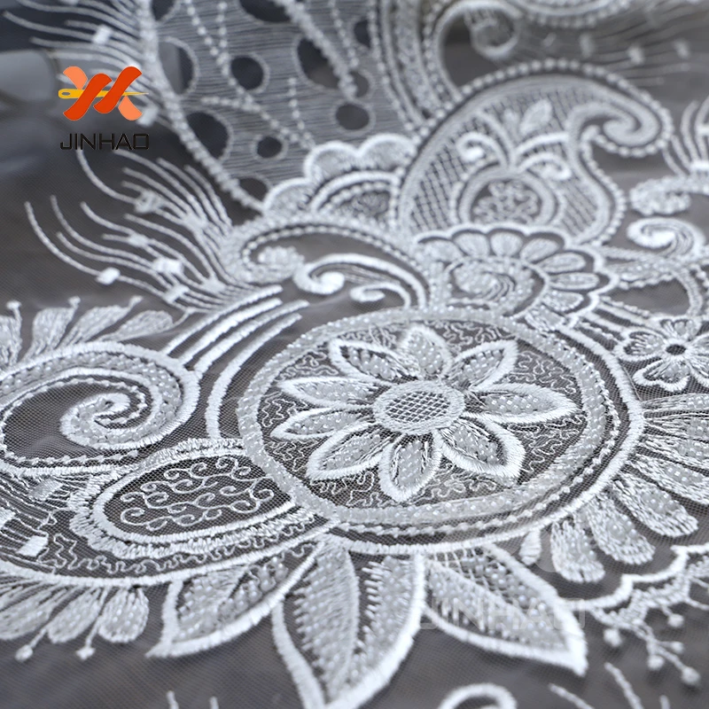 

White Sequin Fabric By The Yard 2019 China Textile Competitive Price Sequin Fabric Wholesale Sparkly Material For Dresses