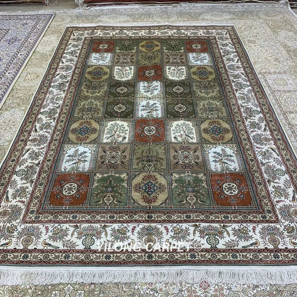 YILONG 6'x9' ручной работы персидский домашний ковер стильный ручной узлом шелковые ковры элегантный(HF373H