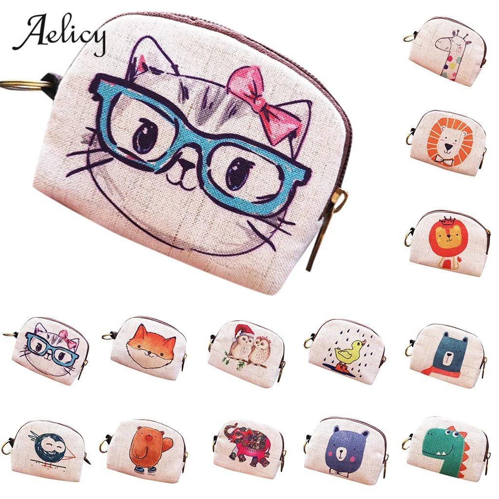 Aelicy женская новая сумка из хлопка и льна для монет кошелек хит продаж Kawaii