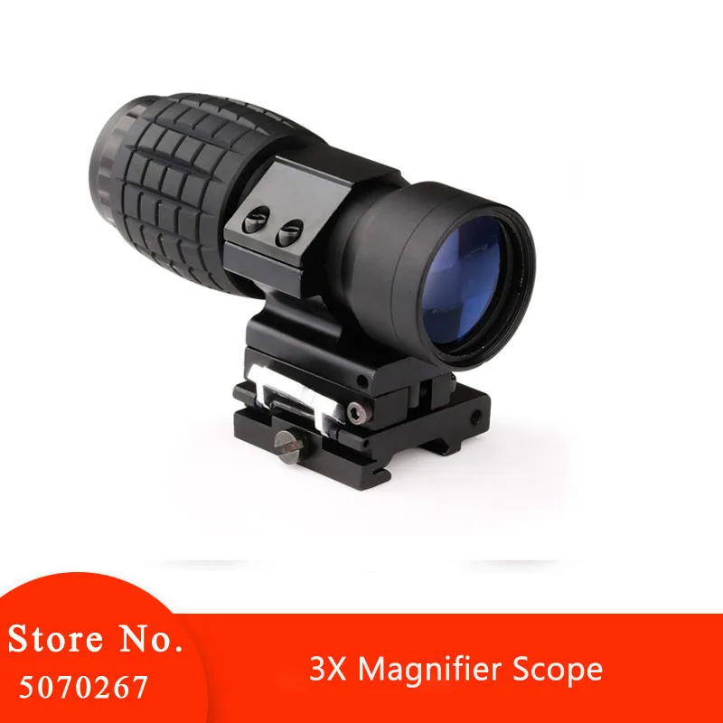 Optic sight 3X Magnifier Scope Compact Hunting Riflescope Sights 20mm Rifle Rail 