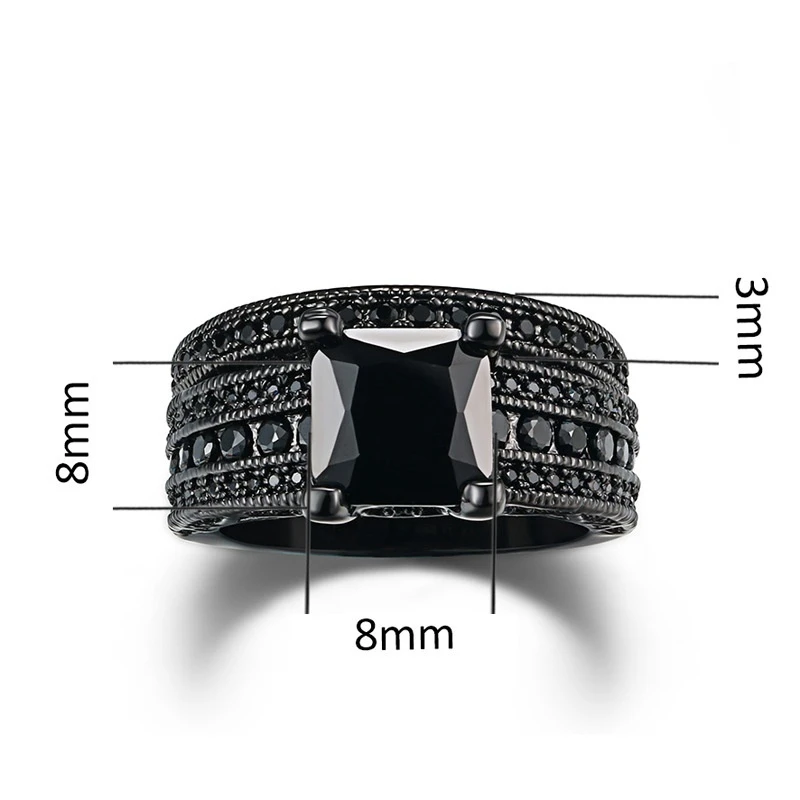 Couple Jewelry Lovers Rings Women's Engagement Ring Set Men's Wedding Band ring set couples rings wedding rings wedding ring