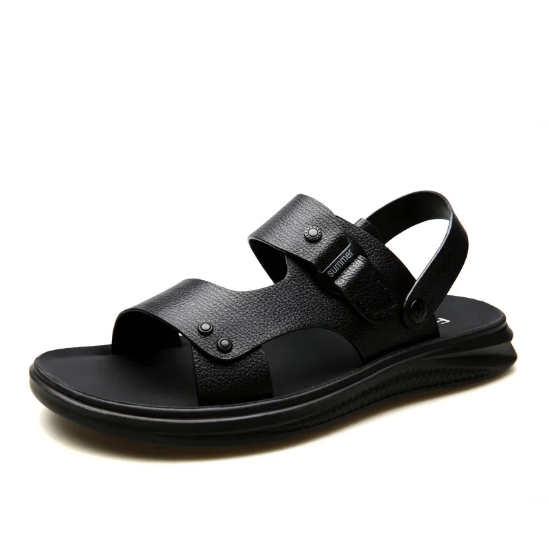 Мужские сандалии Шлепанцы Летняя обувь Пляжные вьетнамки Мужская из 100%