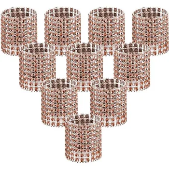 

Napkin Ring, Champagne Napkin Ring Buckle, Suitable for Table Decoration, Wedding, Dinner, Party, DIY Decoration