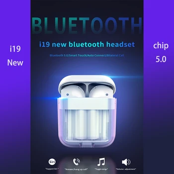 

i19 Wireless earbuds Earphone headphone bluetooth chip 5.0 Upgrated Design Best for sports and Driving
