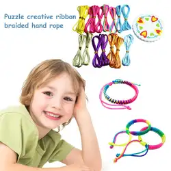 DIY детские игрушки для создания пазлов лента для творчества тканые ручные веревки для изготовления ювелирных изделий для детей игрушка для