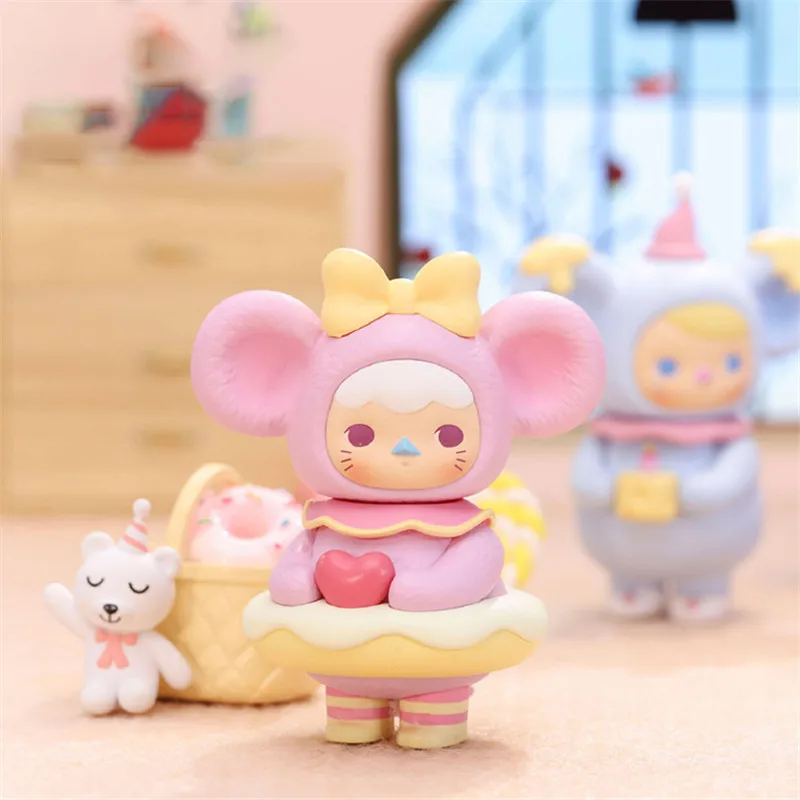 Глухая коробка POPMART Bubble Matt PUCKY Biqi Elf маленькая Толстая крыса Подарочная на новый