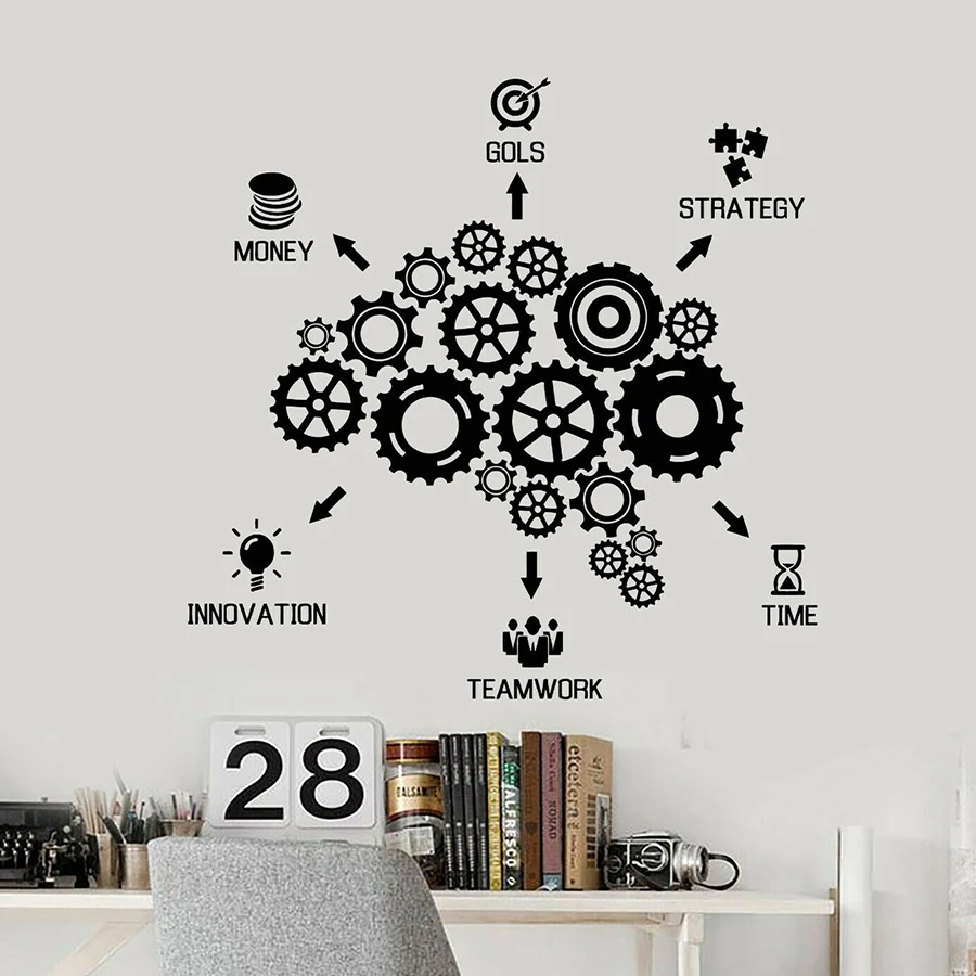 Team Work Quotes Wall Sticker Quote Words Decal Vinyl Decor Mural 