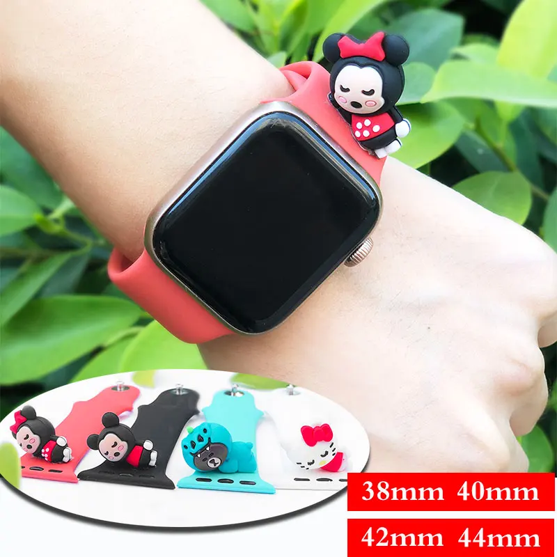 38 мм 42 мягкий силиконовый спортивный ремешок для Apple Watch 5 4 3 2 1 резиновый часов Iwatch