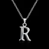 Fashion Jewelry Stainless Steel Link Chain Letter R Pendants Necklaces Fine Women Wedding Party Gift 2*2.5cm No chain 1