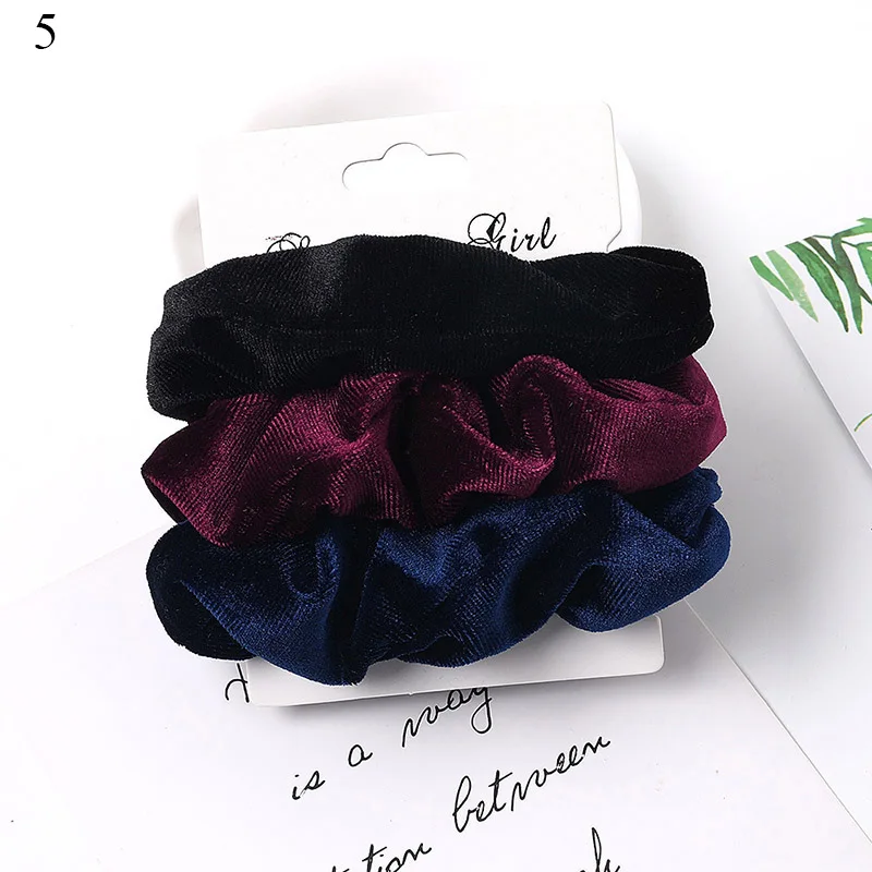 1 комплект резинки для волос кольцо для волос карамельного цвета Веревка для волос осень-зима женский хвостик аксессуары для волос 4-6 шт. ободки для девочек Подарки - Color: A5