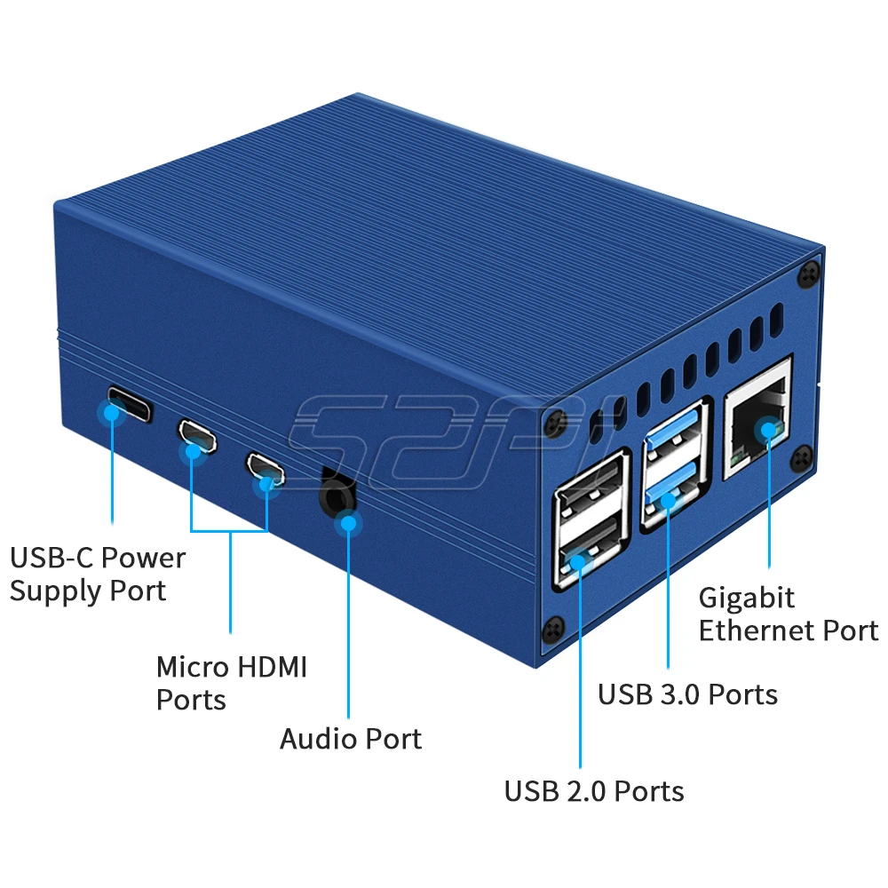 Металлический корпус 52Pi для Raspberry Pi 4B 4 Model B|Аксессуары демонстрационных стендов| |