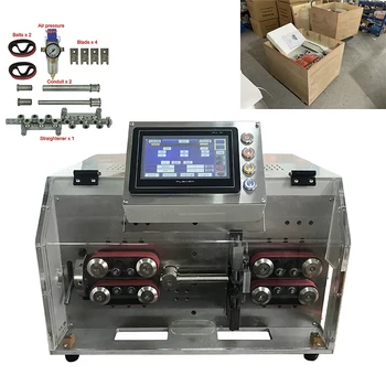 

Touch screen SWT508 YHT2 Peeling Striping Cutting device wire computer strip wires 3-10mm double round sheaths stripping machine