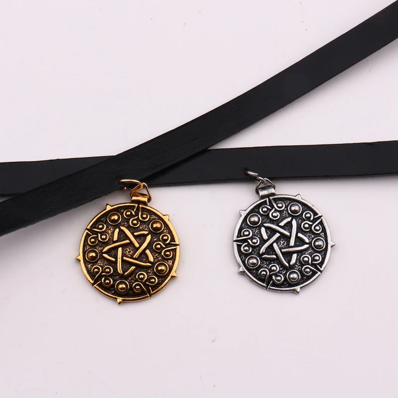 Yennefer медальон кулон черное кожаное ожерелье волшебник 3 игра «Дикая Охота» Косплей готическое ожерелье женские ювелирные изделия