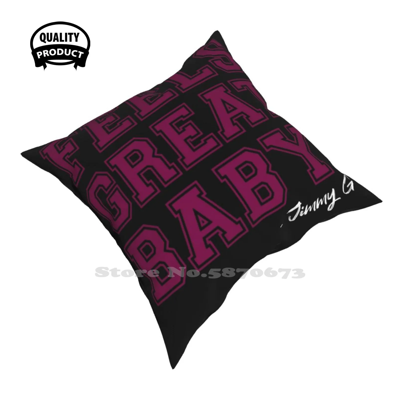 Feel Great Baby Jimmy G Home Car Sofa Cushion Cover Federa Si Sente Great Baby Jimmy G Football Si Sente Great Baby Jimmy G San