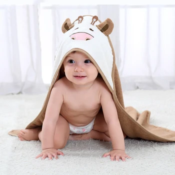 

Baby Poncho Bath Towels Stuff Velvet 90*90cm Fleece Hood Infant Towel Blanket Newborn Baby Hooded Towel Infant Babies Spa