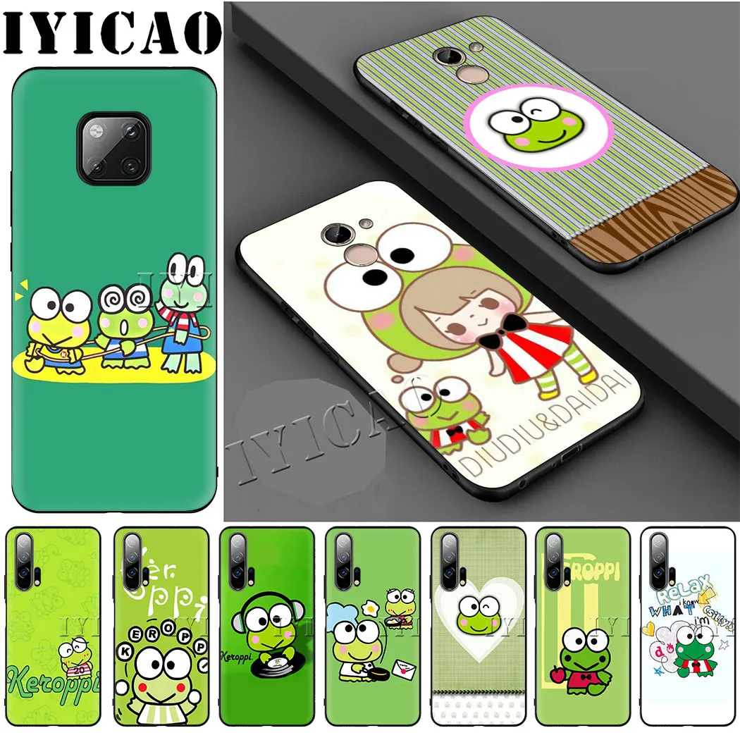 IYICAO Милая мультяшная лягушка keroppi улыбка мягкий чехол для телефона huawei P30 P20 P10 P9 P8