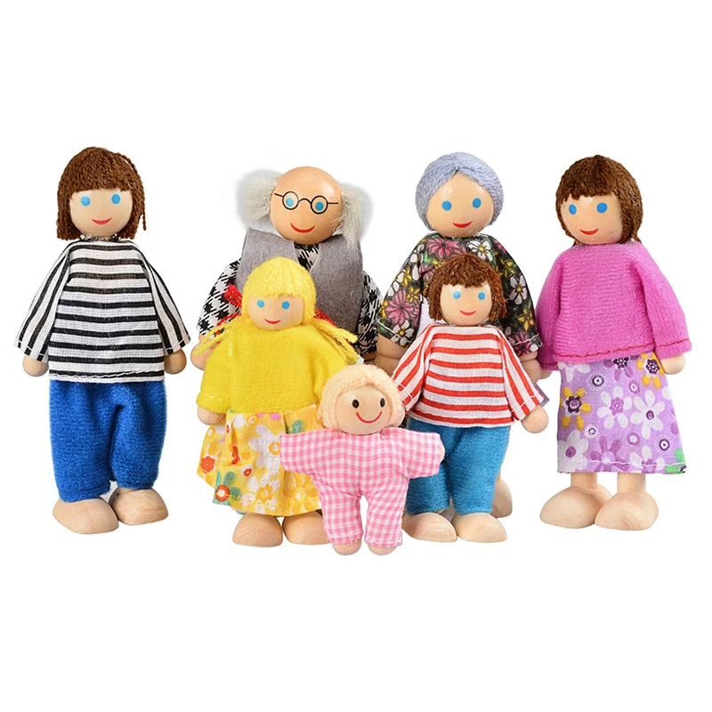 Семья счастливых кукол из 7 человек