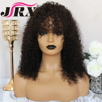 

Lace Front Brazilian Remy Hair Long Inch 150% Density Kinky Curly Pre Plucked With Baby Hair For Black Women Human Hair Wigs