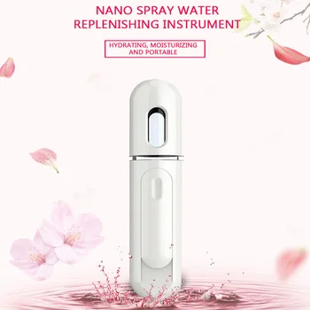 

Mini Nano Moisture Spray Bottle Facial Steamer skin Moisturizing Handy Atomization Moisture Device USB Rechargeable Beauty Tool
