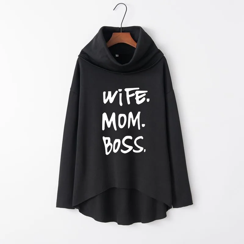 Мама жена толстовка с надписью Boss 2019 новые модные толстовки повседневные женские