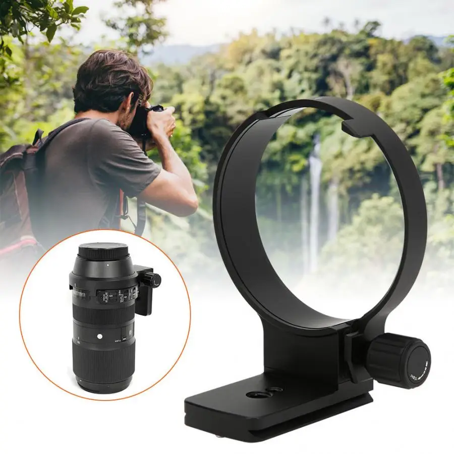 Lens Tripod Mount Adapter Ring Aluminium Alloy Lens Tripod Mount Adapter Ring Accessory for Sigma 100-400mm f5-6.3DG OS HSM